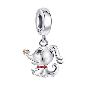 Disney The nightmare before Christmas zero ghost charm Sterling Silver